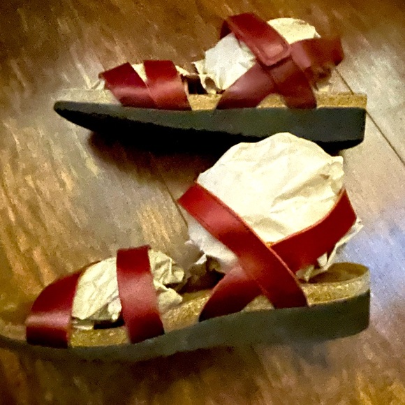 NAOT Red Leather Sandals size 40 - Picture 3 of 6